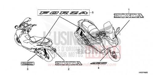 MARKE/EMBLEM (NSS125DF/ADF/ADH) NSS125ADF de 2015